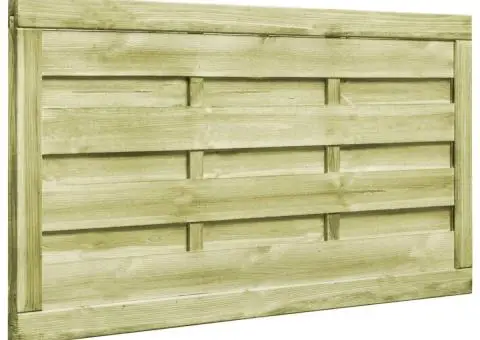 Porți de grădină 2 buc. verde 150x75 cm lemn de pin tratat - 5/5