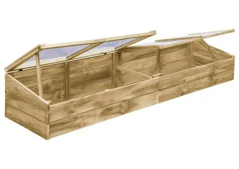 Seră, 200 x 50 x 35 cm, lemn de pin tratat - 3/5