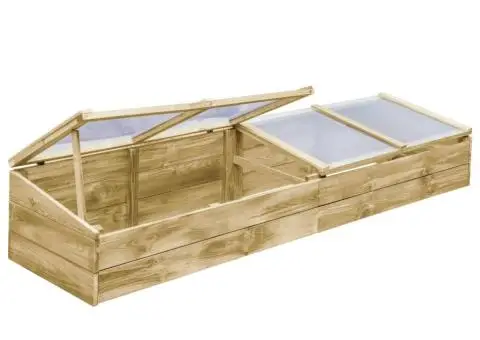 Seră, 200 x 50 x 35 cm, lemn de pin tratat - 4/5