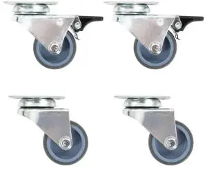 vidaXL Roți pivotante duble, 4 buc., 50 mm