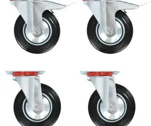 vidaXL Roți pivotante, 4 buc., 160 mm