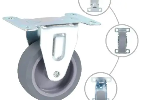 Roți fixe, 4 buc., 75 mm - 2/5