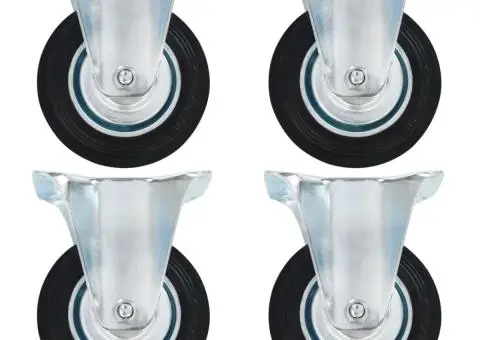 Roți fixe, 4 buc., 100 mm - 1/5