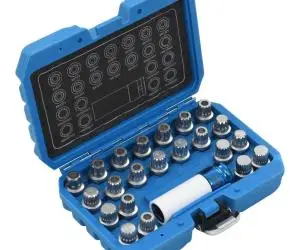 vidaXL Set de chei blocare jante, 23 piese, pentru VAG