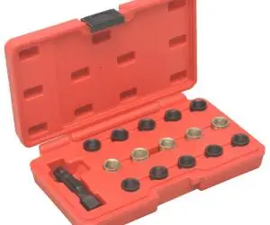 vidaXL Set pentru reparații filete de bujii, 16 piese, M14 x 1,25