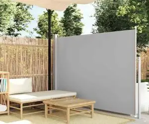 vidaXL Copertină laterală retractabilă, gri, 160x500 cm