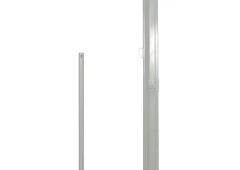 Copertină laterală retractabilă, gri, 160x500 cm - 3/5