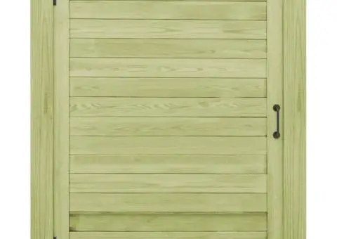 Poartă de grădină, 125 x 100 cm, lemn de pin tratat - 2/5