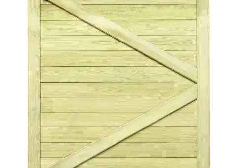 Poartă de grădină, 125 x 100 cm, lemn de pin tratat - 5/5