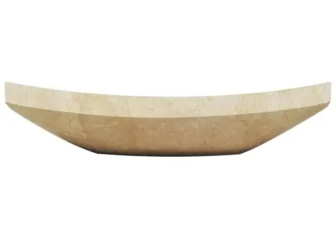 Chiuvetă, crem, 50 x 35 x 12 cm, marmură - 3/5