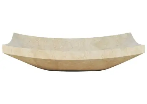 Chiuvetă, crem, 50 x 35 x 12 cm, marmură - 4/5
