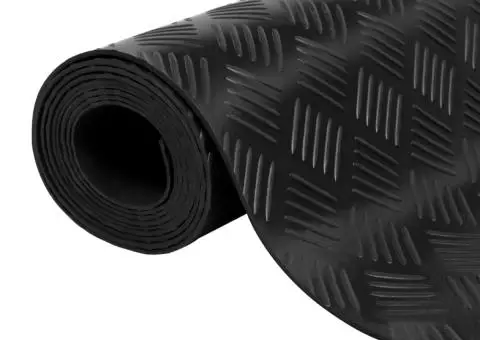 Covor anti-alunecare, 1,5 x 4 m, cauciuc, 3 mm, striat - 1/4