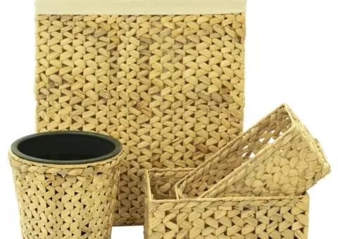 Set accesorii de baie, 4 piese, zambilă de apă - 2/5