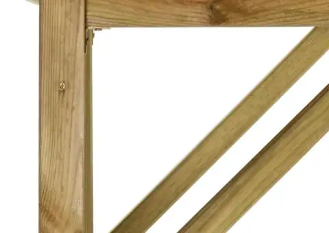 Șopron lemne și scule de grădină, 253 x 80 x 170 cm, lemn pin - 5/5