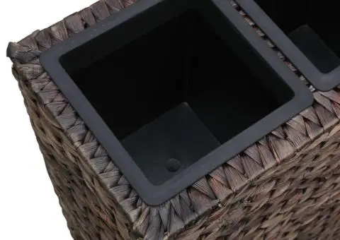 Strat înălțat cu 4 ghivece, maro, zambilă de apă - 5/5