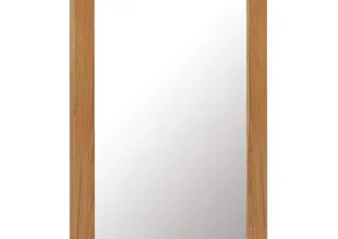 Oglindă, 50x70 cm, lemn masiv de stejar - 2/5