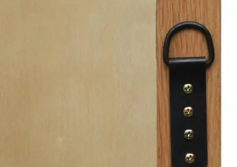 Oglindă, 50x70 cm, lemn masiv de stejar - 5/5