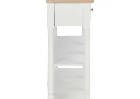 Masă consolă, alb, 120 x 30 x 76 cm, MDF - 4/5