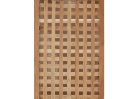 Coș de rufe, 39x39x65 cm, lemn masiv de nuc - 3/5