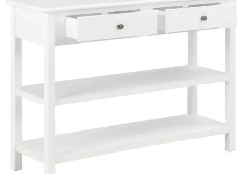 Dulap, alb, 110x35x80 cm, MDF - 2/5