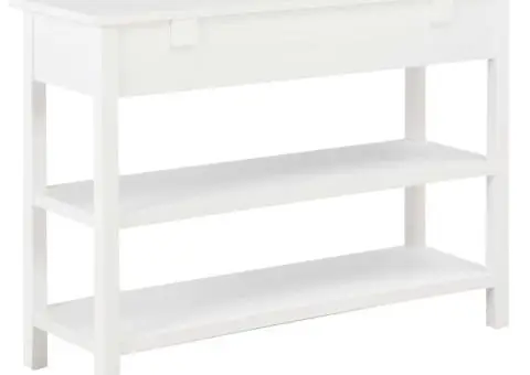 Dulap, alb, 110x35x80 cm, MDF - 4/5