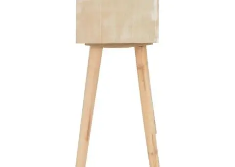 Masă consolă cu 3 sertare, 100x30x73 cm, lemn masiv de pin - 4/5