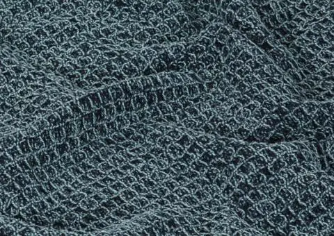 Pătură decorativă, albastru indigo, 220 x 250 cm, bumbac - 5/5