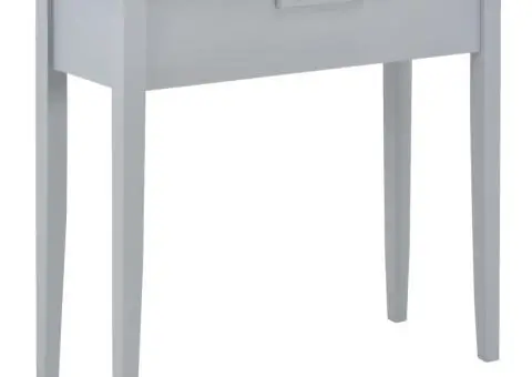 Masă consolă de toaletă, gri, 79 x 30 x 74 cm, lemn - 4/5