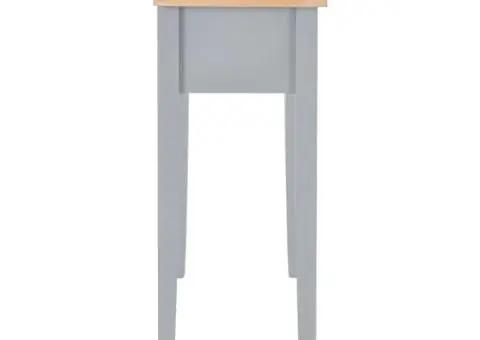 Masă consolă de toaletă, gri, 79 x 30 x 74 cm, lemn - 5/5