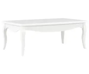 vidaXL Măsuță de cafea, alb, 110x60x40 cm, lemn masiv de pin