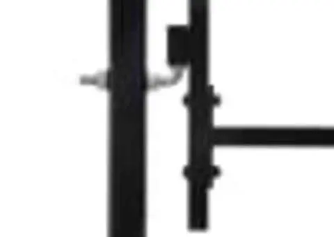 Poartă de gard cu uși duble, cu vârfuri de suliță, 300 x 150 cm - 4/5