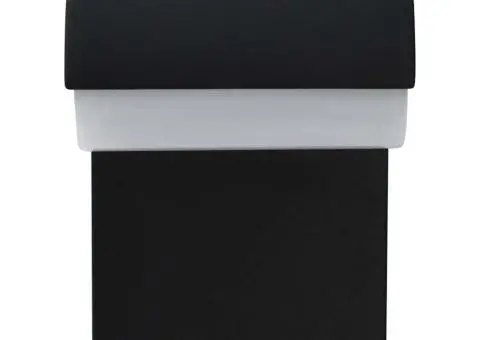 Lampă de perete cu LED de exterior, negru, 9 W, oval - 4/5