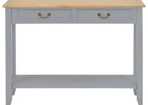 Masă consolă, gri, 110 x 35 x 80 cm, lemn - 3/5