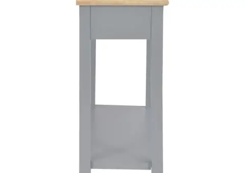 Masă consolă, gri, 110 x 35 x 80 cm, lemn - 5/5