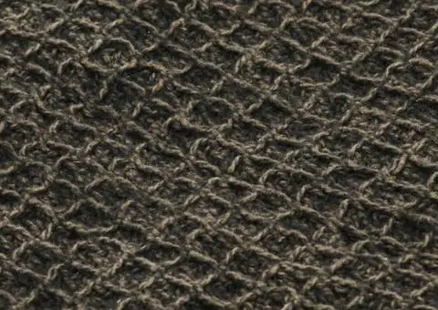 Pătură decorativă, antracit/maro, 125 x 150 cm, bumbac - 5/5