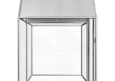 Coteț pentru păsări, 2 x 1 x 1,5 m, oțel galvanizat - 3/5