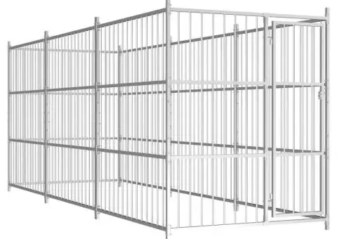 Padoc pentru câini de exterior, 450x150x185 cm - 1/5