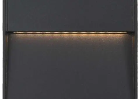 Lămpi de perete LED de exterior, 2 buc., negru, 3 W, pătrat - 4/5