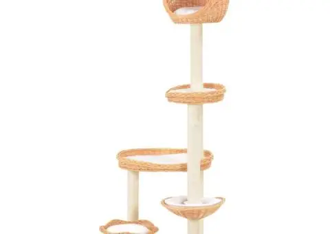Ansamblu pentru pisici cu stâlp din funie sisal, lemn de salcie - 2/5