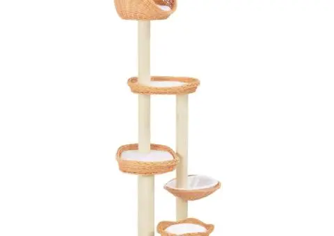 Ansamblu pentru pisici cu stâlp din funie sisal, lemn de salcie - 3/5