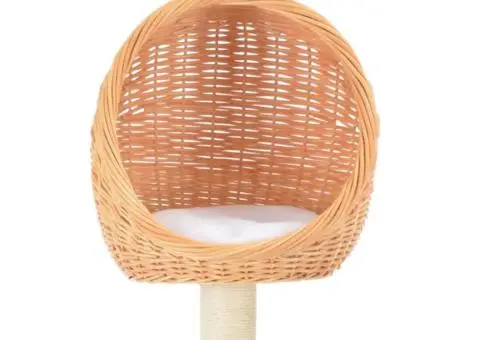 Ansamblu pentru pisici cu stâlp din funie sisal, lemn de salcie - 4/5