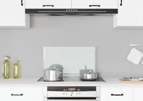 Panou antistropi bucătărie transparent 70x40 cm sticlă securiz. - 1/5