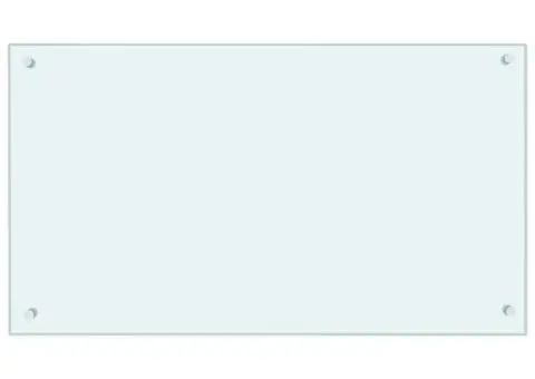 Panou antistropi de bucătărie, alb, 90x50 cm, sticlă securizată - 2/5