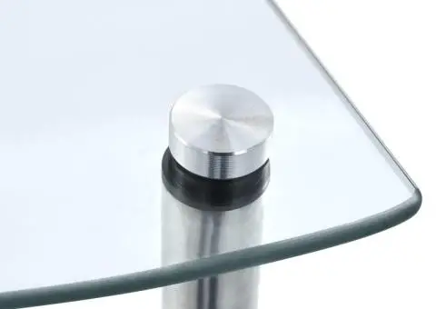 Raft cu 3 niveluri, transparent, 30x30x67 cm, sticlă securizată - 5/5