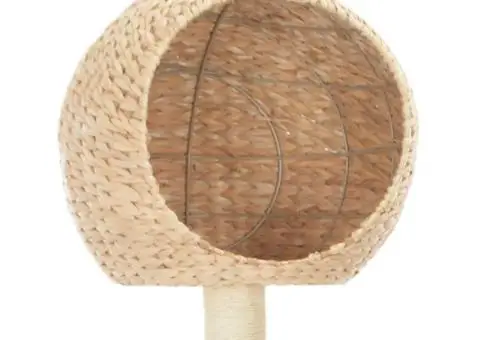 Ansamblu pentru pisici, stâlp cu funie de sisal, iarbă de mare - 3/5