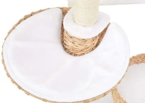 Ansamblu pentru pisici, stâlp cu funie de sisal, iarbă de mare - 5/5