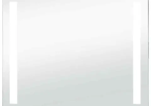 Oglindă cu LED de perete pentru baie, 80 x 60 cm - 2/5