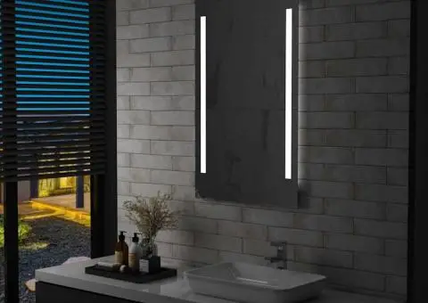 Oglindă cu LED de perete de baie, 60 x 100 cm - 1/5