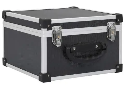 Casetă pentru 40 CD-uri, negru, aluminiu ABS - 2/5