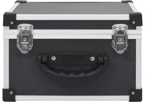 Casetă pentru 40 CD-uri, negru, aluminiu ABS - 3/5